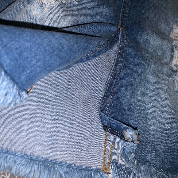 Ripped Jean Skirt - Picture 2 of 3